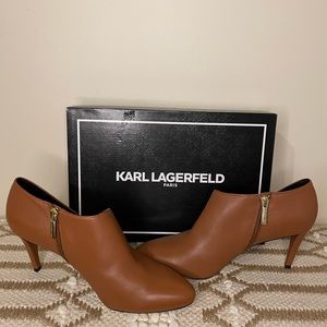 Karl Lagerfield boots, 2.5 in. heel